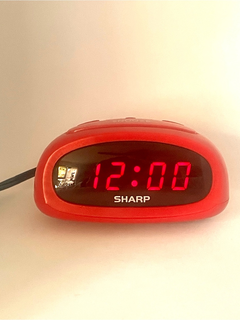 Sharp Red Digital LED Alarm Clock - Vintage Style Retro Home Decor